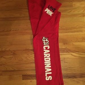 St Louis Cardinal Pink Sweat Pants.